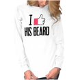 thumbnail image 1 of Funny Couples Matching Set Beard Butt Women's Long Sleeve T Shirt Brisco Brands L, 1 of 6