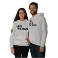 thumbnail image 1 of Funny Couples Set She's the Boss Women Plus Size Graphic Pullover Hoodie Brisco Brands 2X, 1 of 4