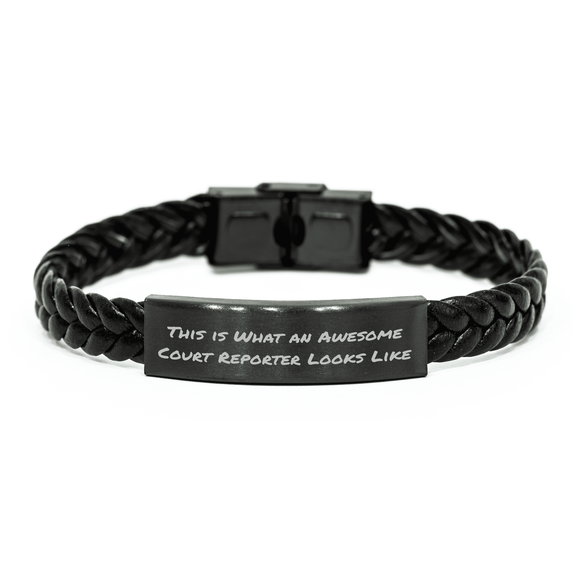 Funny Court Reporter Gifts from Family, Unique Interlaced Leather ...