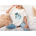 thumbnail image 1 of Funny Cow Surfing On A Surfboard Summer Beach Vibe Unisex T-Shirt, 1 of 2