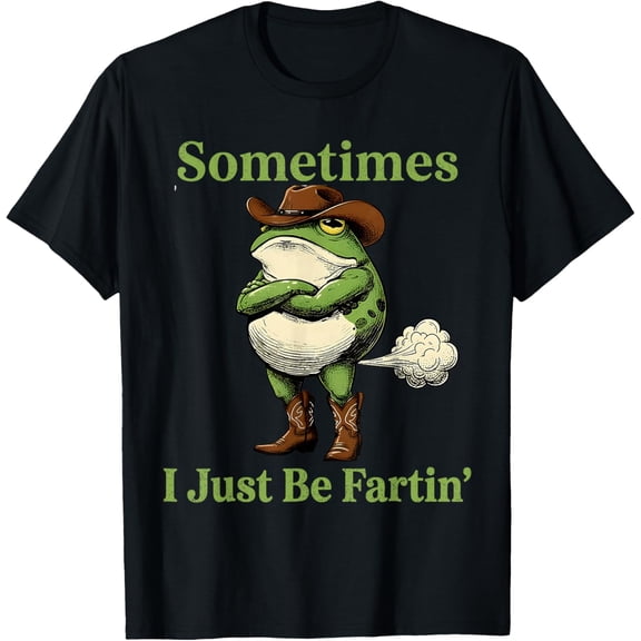 Funny CowFrog Farting T-Shirt Tops Tee