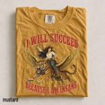 thumbnail image 1 of Funny Cowgirl Tiger Comfort Colors® Shirt, I will succeed because I am insane T-Shirt, Feminism Cowgirl Tiger Tee, 1 of 4