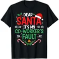 thumbnail image 1 of Funny Coworker Fault Holiday Humor Winter Party Comedy Quote Unisex T-Shirt, up to size 5XL, 1 of 2