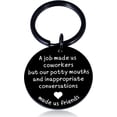 thumbnail image 1 of Funny Coworkers Gifts for Women Men Office Keychain Valentines Day Gifts for Coworkers Friends Employee Appreciation Gifts Thank You Gifts for Work Bestie Coworker Leaving Going Away Christmas Gift, 1 of 6