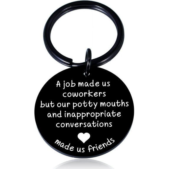 Funny Coworkers Gifts for Women Men Office Keychain Valentines Day Gifts for Coworkers Friends Employee Appreciation Gifts Thank You Gifts for Work Bestie Coworker Leaving Going Away Christmas Gift