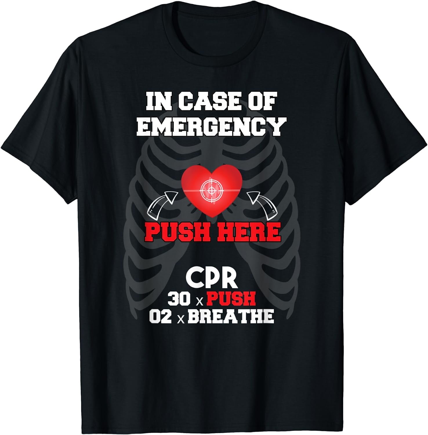 Funny Cpr Instructor First Aid for Nurses CPR Instructor T-Shirt ...