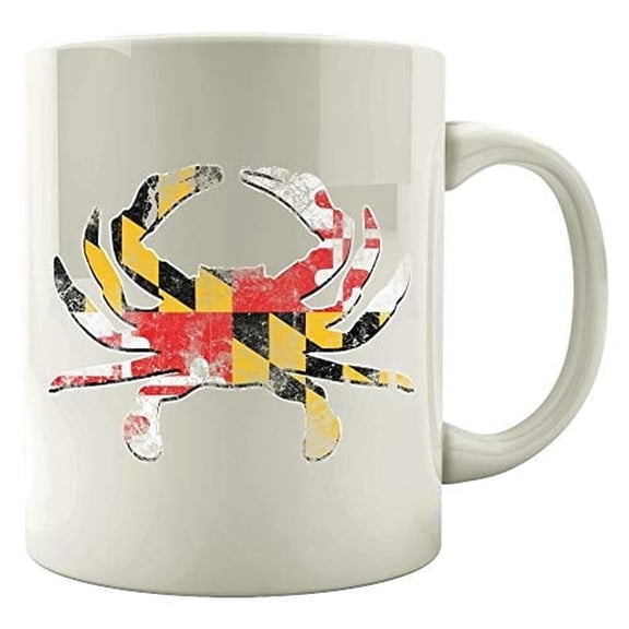 Funny Crab 11 oz Coffee Mug - Crustacean Humor White Ceramic Gift