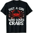 thumbnail image 1 of Funny Crab Design For Girls Kids Women Hermit Crab Lovers T-Shirt, 1 of 4