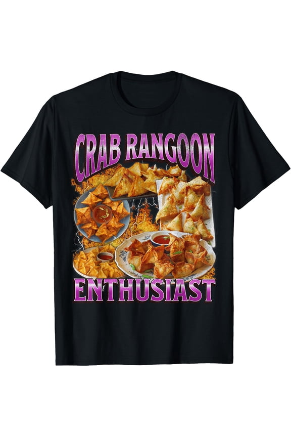 Funny Crab Rangoon Meme Bootleg Graphic T-Shirt