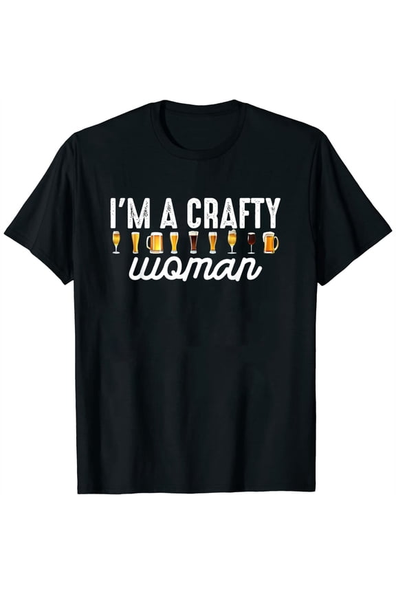 Funny Craft Beer Gift For Women Cool Beer Brewers Ladies T-Shirt Black 2X-Large