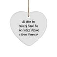 thumbnail image 1 of Funny Crane Operator Gifts, All Men are Created, Beautiful Heart Ornament for Colleagues, Christmas Ornament from Colleagues, Gifts for Crane Operators, Crane Operator Gift Ideas, Unique Gifts for, 1 of 1
