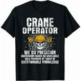 thumbnail image 1 of Funny Crane Operator T-Shirt Sarcastic Construction Worker Skull Graphic Tee Heavy Equipment Operator Gift Retro Work Humor Apparel, 1 of 6