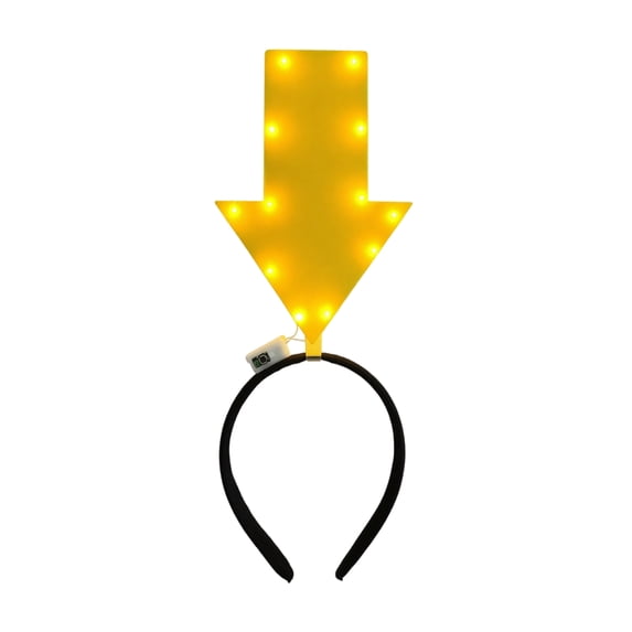Funny Creative Anti-Lost Arrow Headband, Halloween for Adults, Halloween Party Decorations for Adults, Light Up Halloween Decorations, Attention-Grabbing Glowing Sign Head Hoop