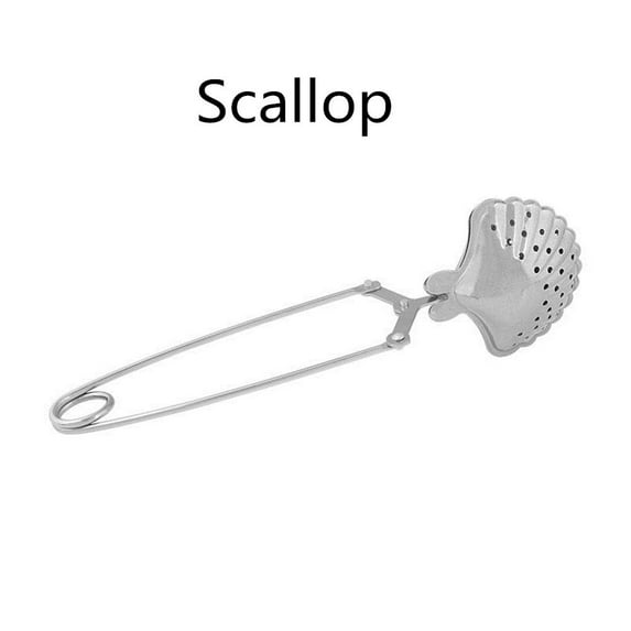 Funny Creative Tea Bag Firmly Filter Diffuser Stainless Steel Tea Infuser Tea Infuser Tea Strainer Coffee Filter SCALLOP