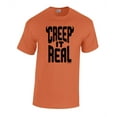 thumbnail image 1 of Funny Creep It Real Halloween Short Sleeve Adult T-Shirt-Antique Orang, 1 of 4