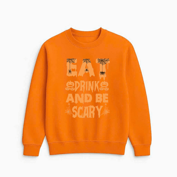 Funny Creepy Halloween Costume Party Casual Outfit Graphic Everyday Style Sweatshirt, up to size 5XL