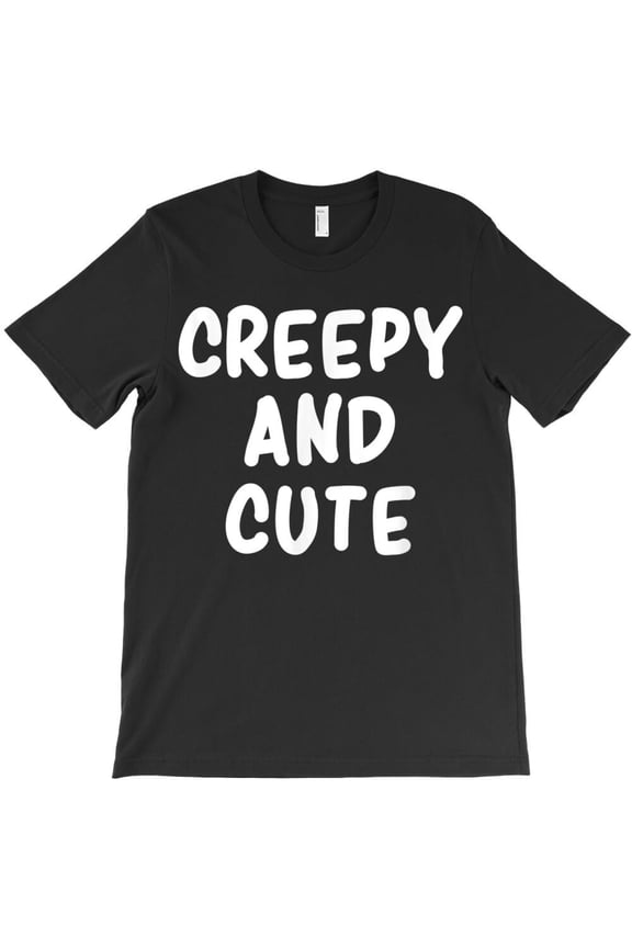 Funny Creepy and Cute Emo Goth Gift Graphic Tee, Aesthetic H43906 Unisex T-Shirt, Up to 5XL Available