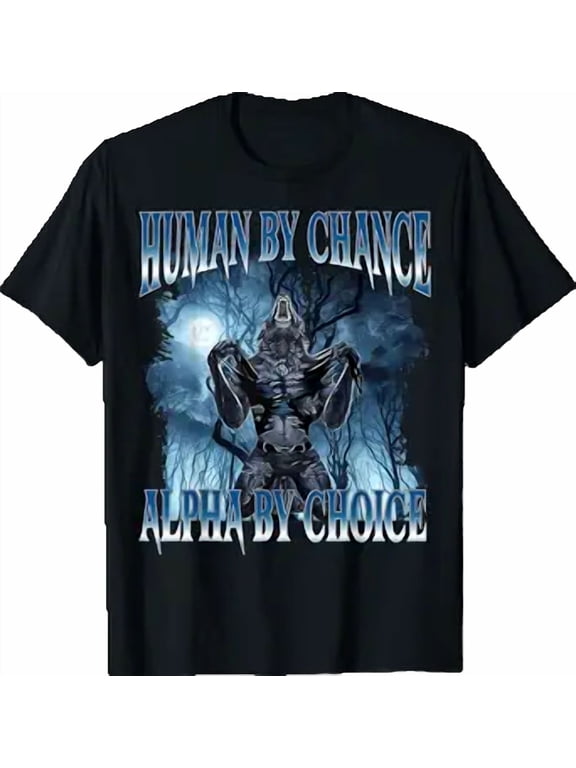 Funny Cringe Wolf Meme T-Shirt