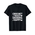 thumbnail image 1 of Funny Crochet Nana T-Shirt - Makes Grandma Happy with Playful Crochet Design, 1 of 5
