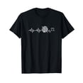 thumbnail image 1 of Funny Crocheting Heartbeat Design T-Shirt for Craft Enthusiasts, 1 of 5