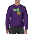 thumbnail image 1 of Funny Crocodile W Pumpkin  Sweatshirt Men -Image by Shutterstock, Male x-Large, 1 of 4
