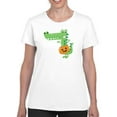 thumbnail image 1 of Funny Crocodile W Pumpkin  T-Shirt Women -Image by Shutterstock, Female 4X-Large, 1 of 4