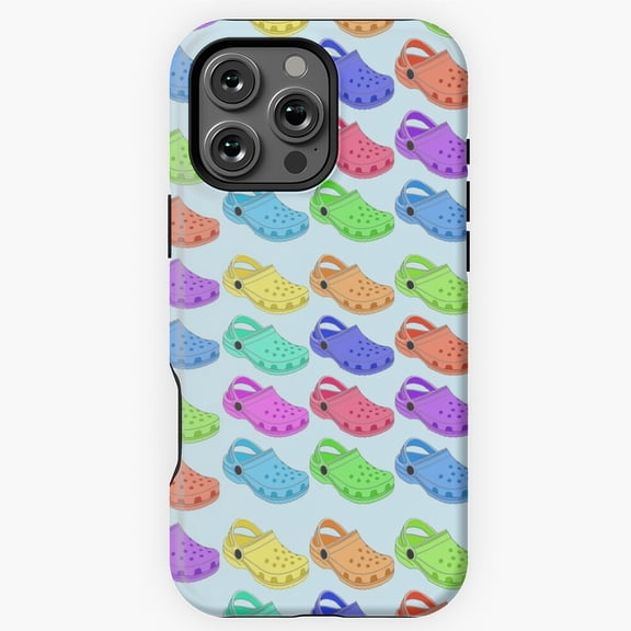 Funny Crocs Shoe Fashion Graphic Phone Case for iPhone 16 15 14 13 12 11 Pro Max