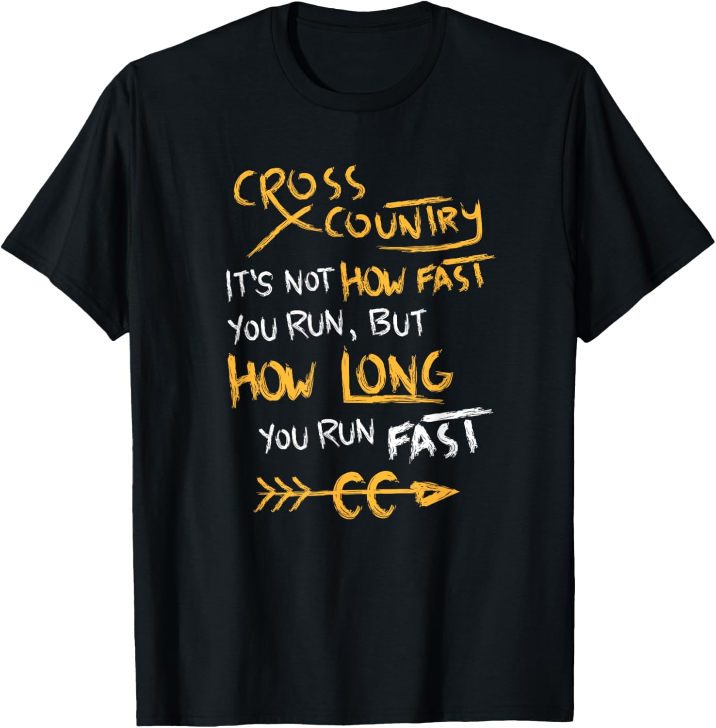 Funny Cross Country Quote Shirt CC Runner Gift Tshirt - Walmart.com