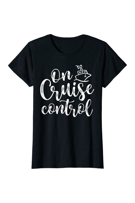 Funny Cruise Control Ship Graphic for Women Short Sleeve Travel Tee