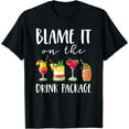 thumbnail image 1 of Funny Cruise Gifts Blame It On The Drink Package T-Shirt Black Medium, 1 of 4
