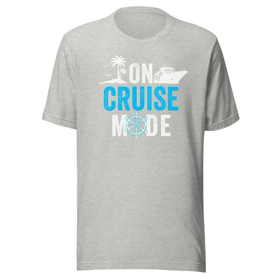 Funny On Cruise Mode Shirt, Unisex, Funny Cruise Shirt, Funny Cruise Ship Shirt, Funny Vacation Cruise Shirt, Funny On Cruise Mode Shirt (Athletic Heather, M)