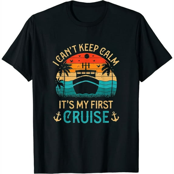 Funny Cruise Ship Quote Cruise Wear For Women Beach Vacation T-Shirt Black X-Large