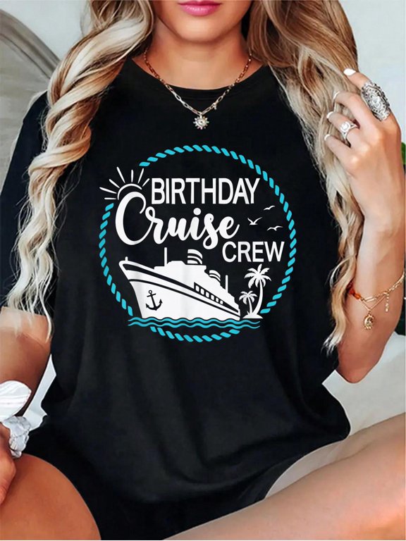 Funny Cruise Shirts - Boat Life - Lake and River T-Shirt - 100% Cotton T Shirts for Women, Summer Tops Clothes,Suitable For All Seasons
