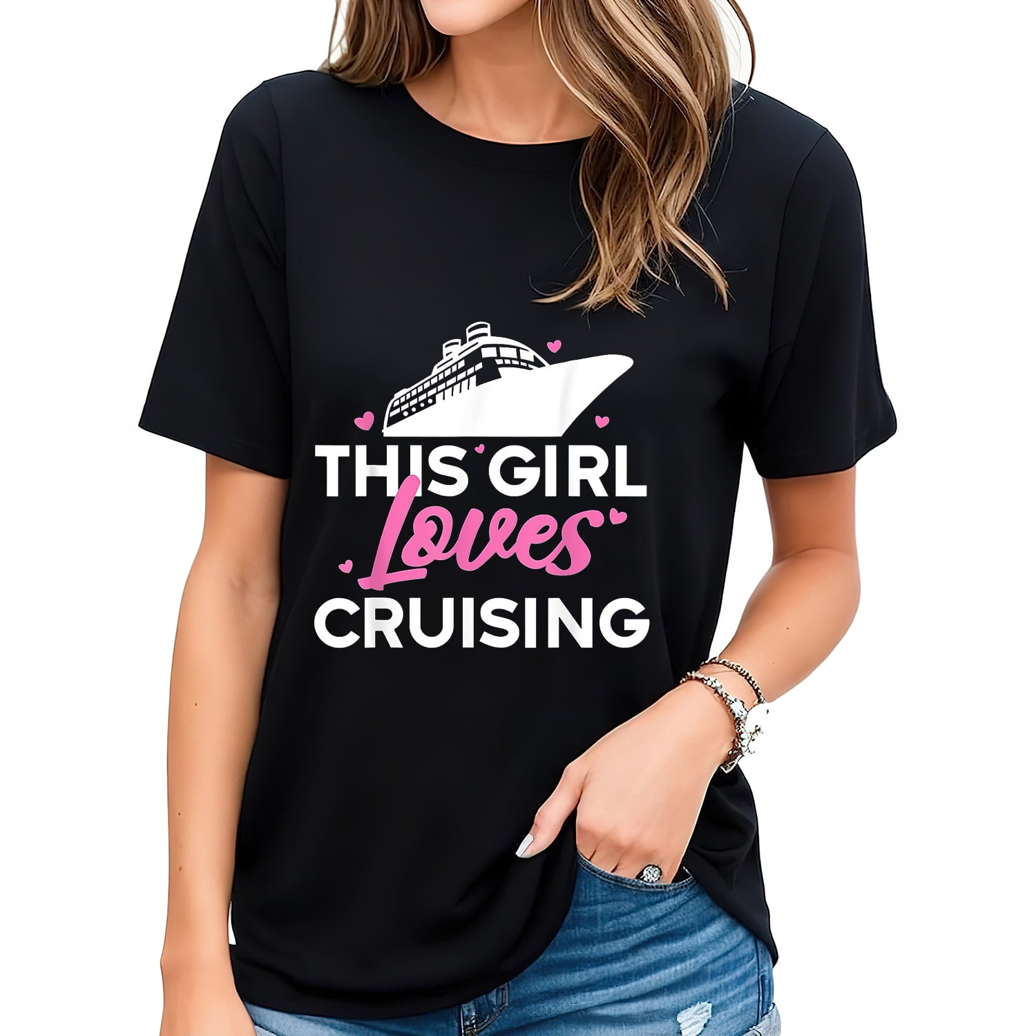 This Girl Loves Cruising T-Shirt - Women Cruise Shirt This Girl Loves Cruising T-Shirt - Women Cruise Shirt