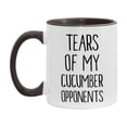 thumbnail image 1 of Funny Cucumber Mug – “Tears Of My Cucumber Opponents” – 11Oz Or 15Oz Coffee Cup, 1 of 1