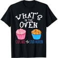 thumbnail image 1 of Funny Cupcake Muffin Gift Gender Reveal Pregnancy Tshirt T-Shirt, 1 of 4
