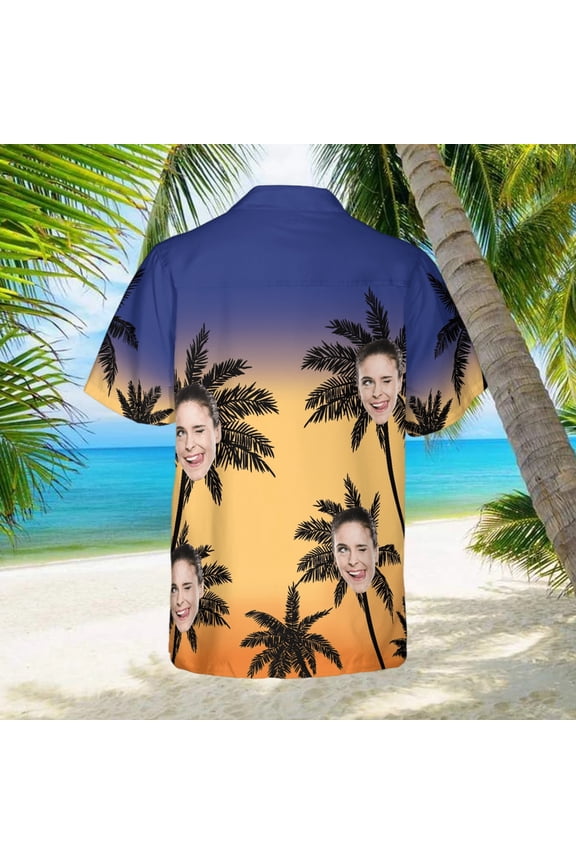 Funny Custom Face 08 Custom Hawaiian Shirt
