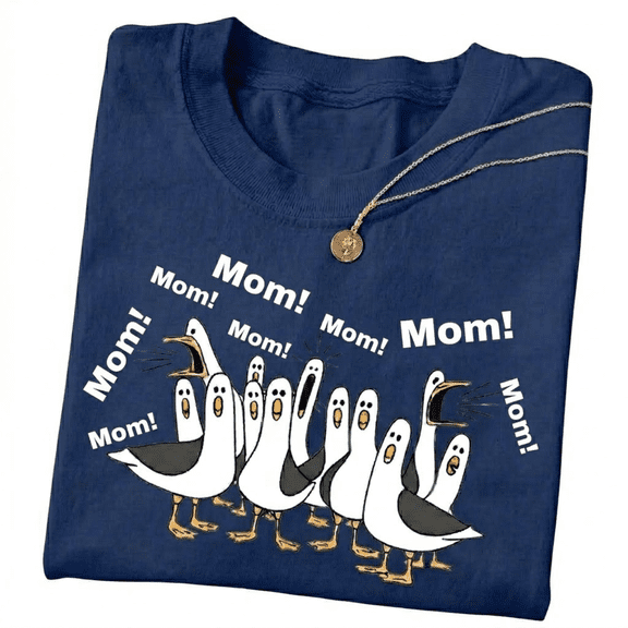 Funny Custom Name Seagull Shirt, Funny Mom Shirt, Dad Seagull T Shirt, Teacher Graphic Tee, Chaos Bird Meme Shirt, Funny Family Gift