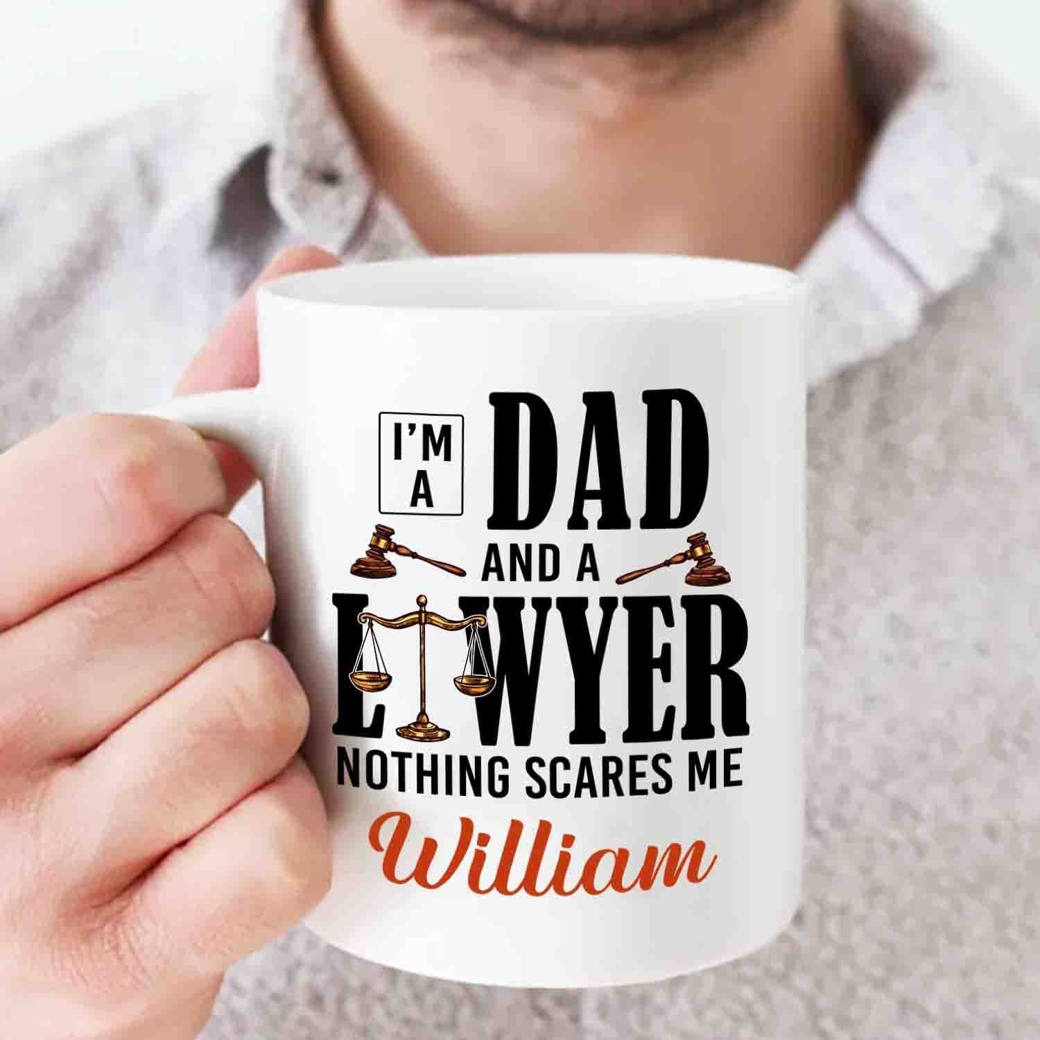 Lawyer Coffee Mug With Caricature From Photo, Funny Lawyer Gift for Men,  Custom Male Attorney Gift, Future Male Lawyer Gift Ideas 