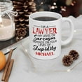 thumbnail image 1 of Funny Customized Lawyer Mug I'm A Lawyer My Level Of Sarcasm Coffee Mug, Lawyer Travel White Teacup 11Oz 15Oz, Graduation Gift For Men Women Friends Coworker, Unique Lawyer Cup Law Mug, 1 of 7