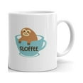 thumbnail image 1 of Funny Cute Animal Sloffee Personal Coffee Tea Ceramic Mug Office Work Cup Gift, 1 of 3