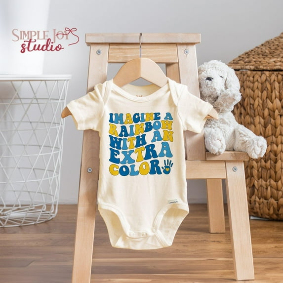 Funny Cute Baby Onesie, Imagine A Rainbow With An Extra Color Design, Colorful Graphic Romper, Unique Baby Shower Gift, Cool Baby Clothing, Cute Natural Baby Onesie, BABY BODYSUIT LAT 4424