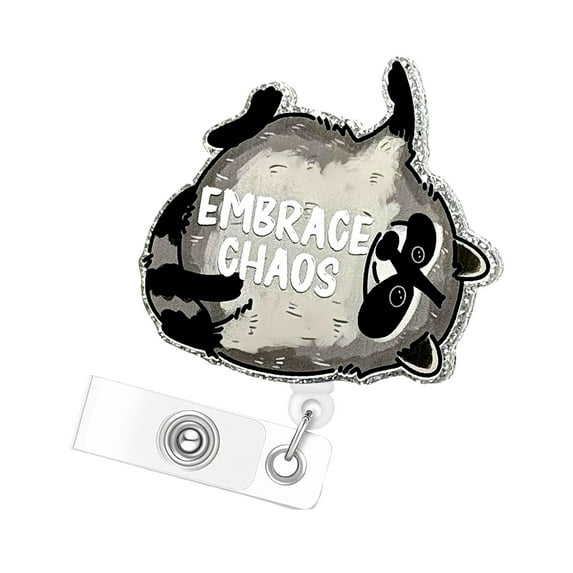 Funny And Cute Badge Reel With Clip Closure Cartoon Pattern Badge Funny Glitter Badge Reel Retractable For Doctors Teachers Students Workers Cartoon Pattern Badge Workplace Induction Graduation,C