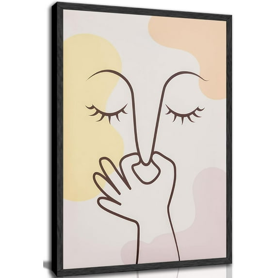 Funny Cute Bathroom Canvas Wall Art Bad Smell Humor Eclectic Boho Toilet Painting Picture Wall Decor Poster Print Artwork for Washroom Restroom Home Decoration Unframed
