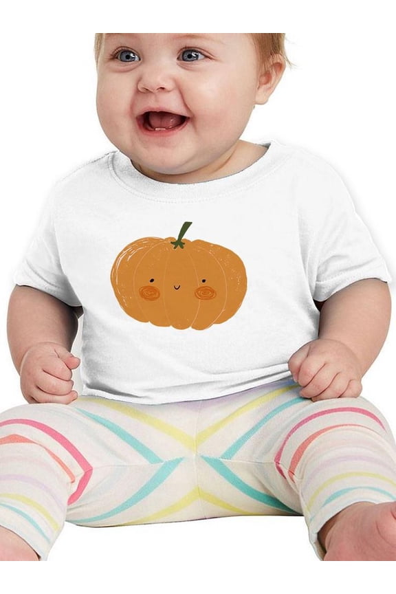Funny Cute Big Pumpkin T-Shirt Infant -Image by Shutterstock,  12 Months