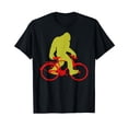 thumbnail image 1 of Funny Cute Bigfoot Riding Bicycle T-Shirt - Perfect Gift for Sasquatch Lovers, 1 of 5