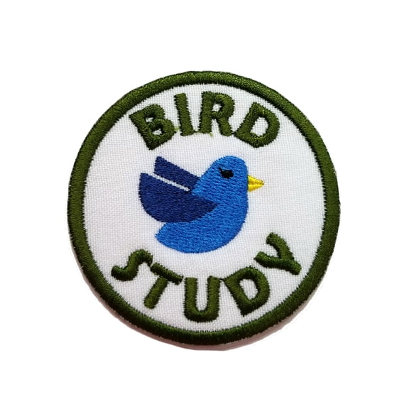 Funny Cute Bird Study Camping Badge Embroidered Iron On Patch