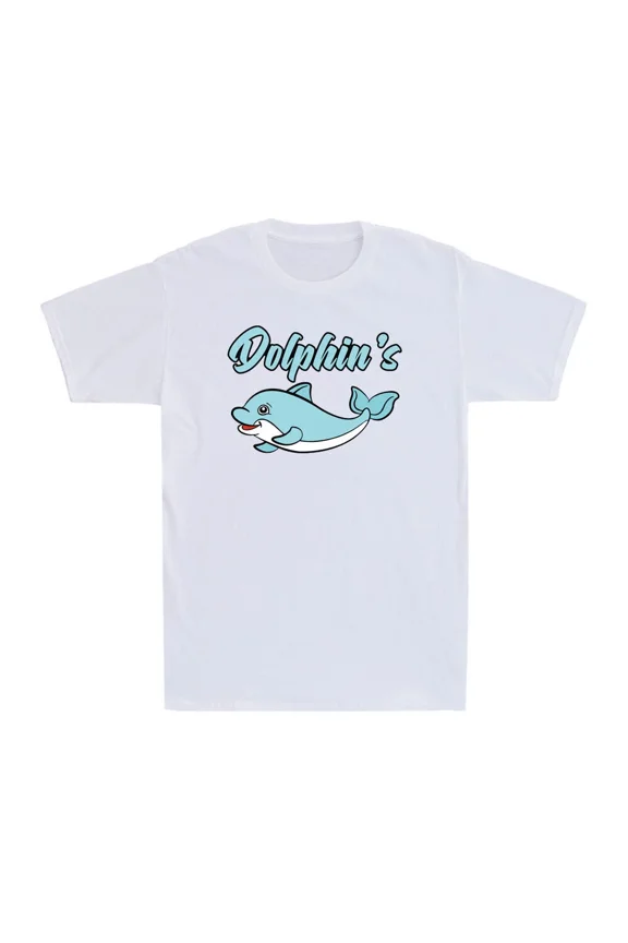 Funny Cute Blue Dolphin Graphic Dolphins Are Mammals Ocean Life Unisex T-Shirt