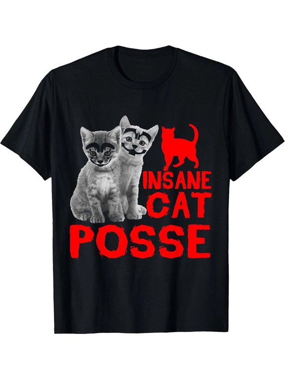 Funny Cute Cat Insane Posse ICP Gift Idea Novelty Humor T-Shirt,S-5XL