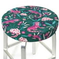 thumbnail image 1 of Funny And Cute Chameleon Lizard Round Bar Stool Seat Covers, Elastic Round Chair Cover Stool Seat Slipcover Bar Stool Cushions Round Pad for 12-14 inch, 1 of 5